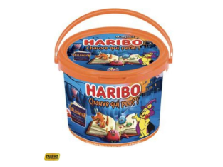 Profitez de 30 % de réduction : Bonbons Haribo Halloween Chauve qui peut! ! – Lot de 2 seaux de 960 g