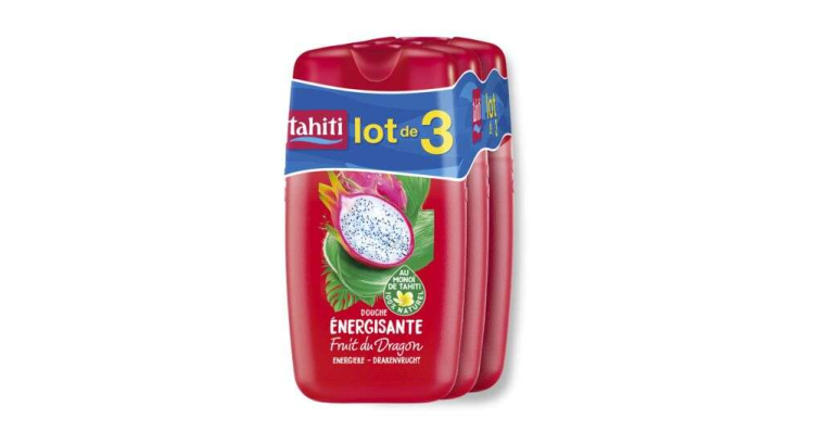 jusqu’à -99 % : Pack de 3 gels douche Tahiti fruit du dragon 3 × 250 ml