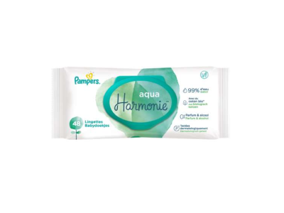 Profitez de 67 % de réduction – Lingettes Pampers Aqua Harmonie × 48