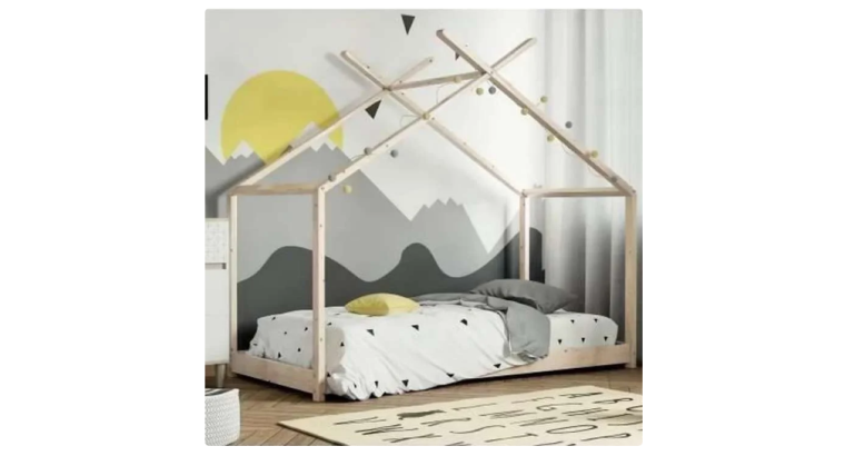 Profitez de 40 % de remise : Lit cabane enfant ELIAH – Bois pin massif – 90 x 190 cm