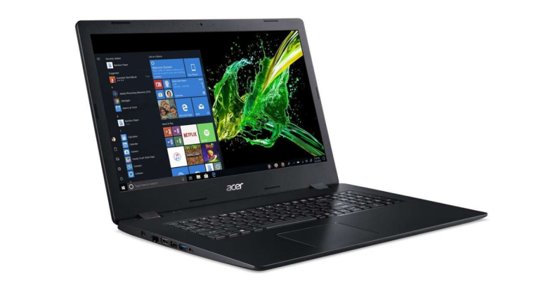 Profitez de 52 % de réduction : PC Portable 17,3″ Acer, SSD 128 Go + disque dur 1 To – RAM 8 Go