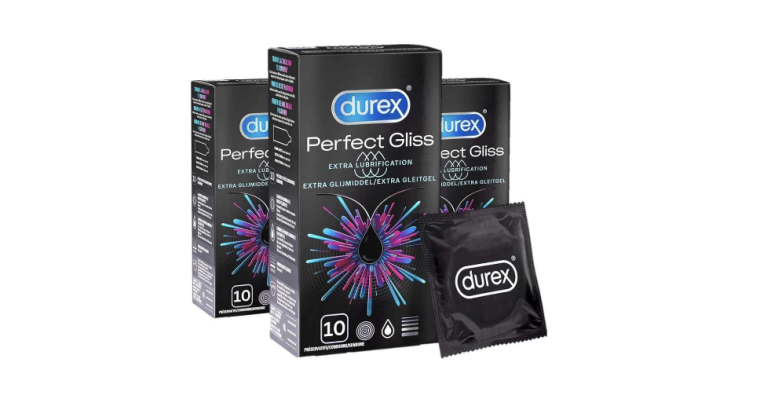 26 % de remise – Durex Perfect Gliss – 3 Boites de 10 Préservatifs – Longue durée et confort