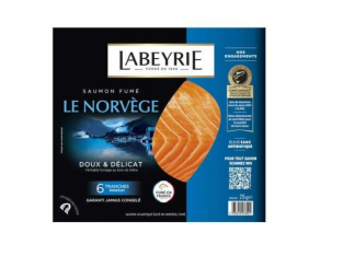 61 % d’économies : Saumon fumé Le Norvège LABEYRIE – 215 g