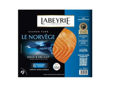 61 % d’économies : Saumon fumé Le Norvège LABEYRIE – 215 g