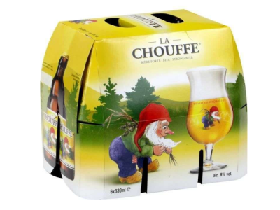 30 % de remise sur une sélection de bières – Ex : Pack de 6 bières blondes La Chouffe