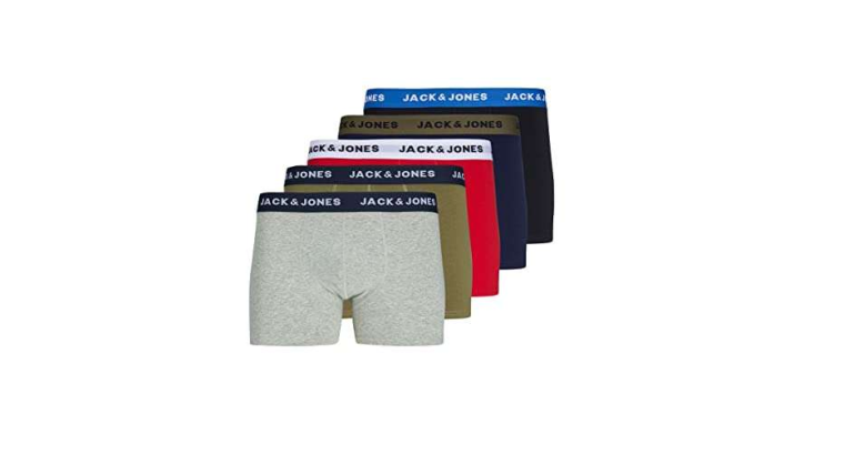 -19 % : Pack de 5 boxers – Jack  & Jones Homme