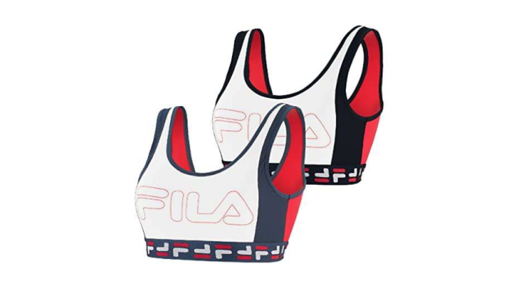 65 % d’économies : Fila – Lot de 2 Brassières Confortable, Flexibles & Sportswear pour Femme