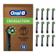 55 % de remise : Pack de 12 brossettes de rechange Oral-B CrossAction – Brosse à dents électrique