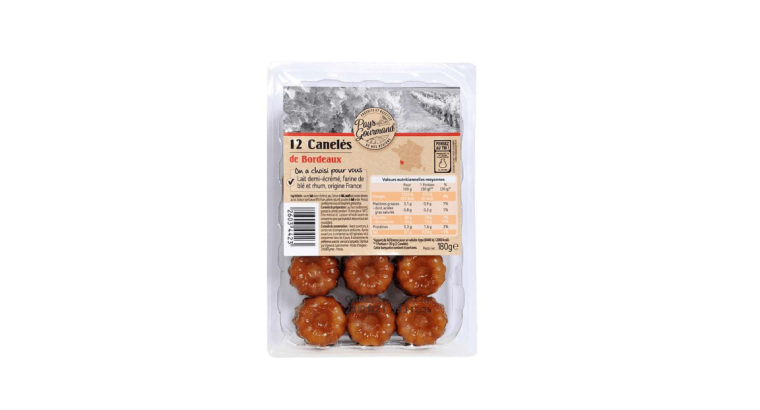 Canelés de Bordeaux – Paquet de 12 pièces – 1800 g