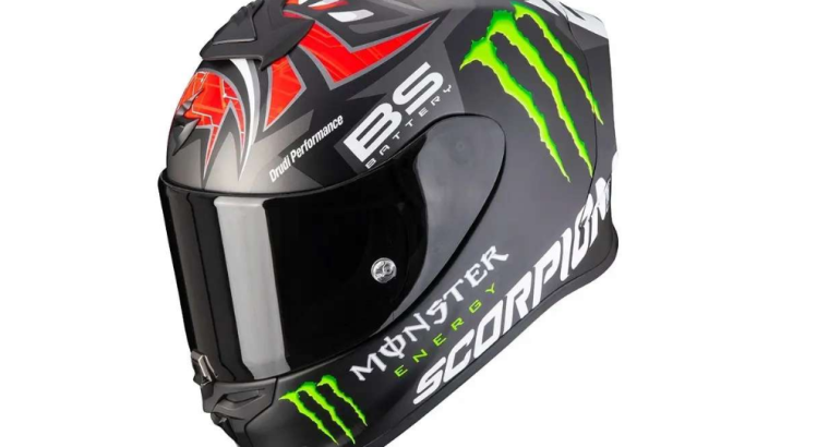 Casque moto intégral : Référence (Scorpion EXO-R1 AIR Fabio Quartararo Monster Replica)