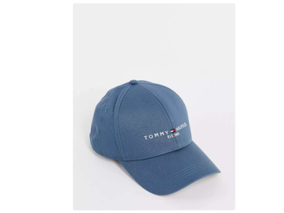 -60 % : Tommy Hilfiger – Casquette à logo drapeau – bleu