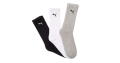 Puma – Lot de 3 paires de chaussettes – Blanc/Noir/Gris