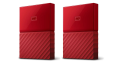 2 Disques durs externes Western Digital WD My Passport – Différents coloris, 2 x 2 To