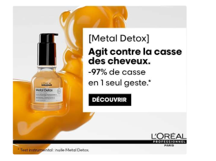 Gratuit : Échantillon Huile Concentrée Metal Detox de L’Oréal Professionnel