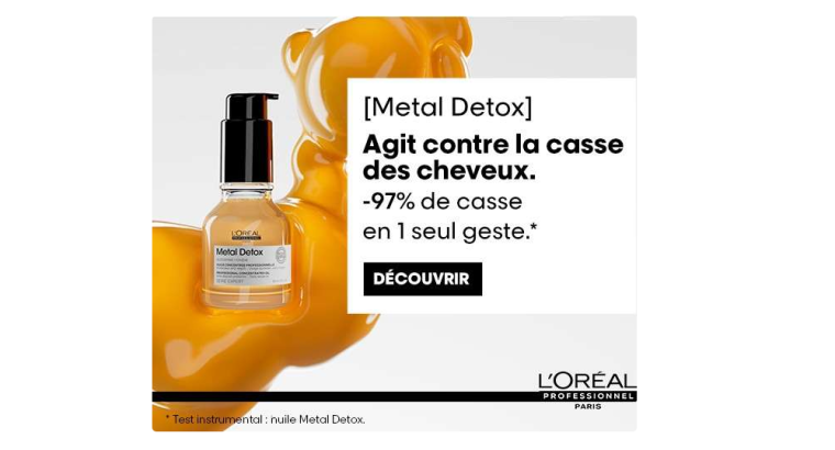 Gratuit : Échantillon Huile Concentrée Metal Detox de L’Oréal Professionnel