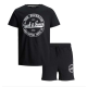 Jack & Jones – Ensemble Junior T-shirt Et Short – Noir