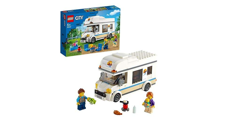 Profitez de 25 % de réduction : Lego City 60283 Jeu de construction – Le Camping-Car de Vacances