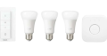 Philips Hue Kit de démarrage : 3 Ampoules connectées + Pont + Variateur