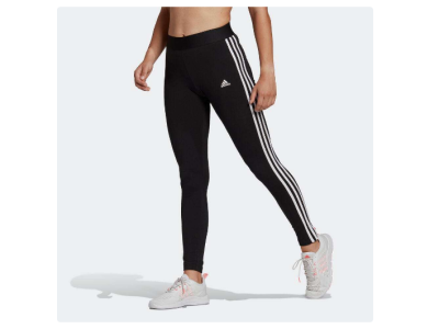 Adidas – Legging fitness taille haute Femme – Noir