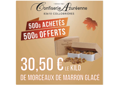 Bénéficiez de 46 % de remise : Marrons glacés morceaux – 1 Kg