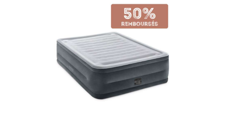 Offre exceptionnelle : 50% remboursés pour l’achat d’un Matelas gonflable Intex