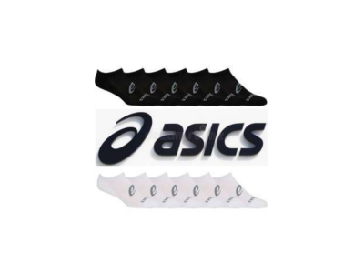 -55 % : Pack de 12 paires de chaussettes Asics 6PPK – Noir et Blanc