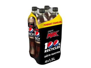 Pepsi ou Pepsi Max – 2 Paquets de 4 bouteilles de boisson gazeuse – 8 x 1.5 L