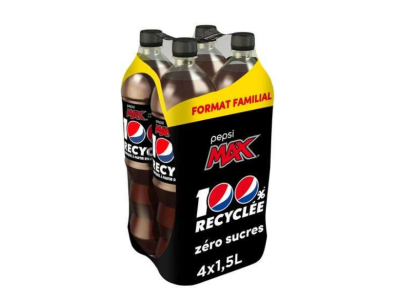 Pepsi ou Pepsi Max – 2 Paquets de 4 bouteilles de boisson gazeuse – 8 x 1.5 L