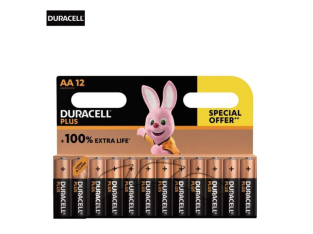 -50 % : Duracell Plus 100% Extra Life – Lot de 12 piles