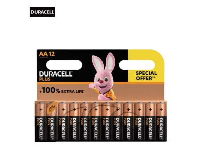 -50 % : Duracell Plus 100% Extra Life – Lot de 12 piles