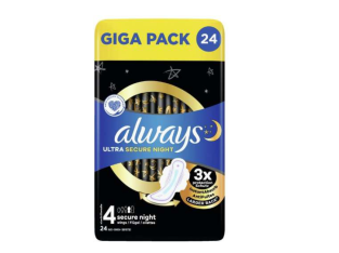 Always – Paquet de 25 serviettes hygiéniques – Différentes variétés