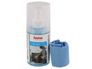 Hama – Spray nettoyant pour télévision et smartphone + chiffon – 200 ml