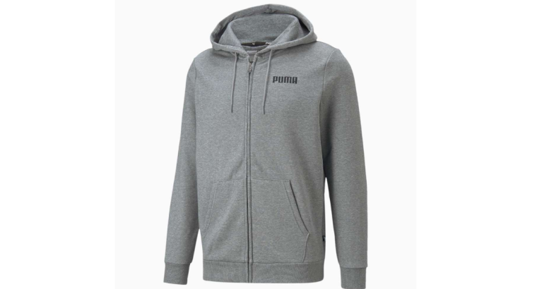 Puma – Sweat à Capuche Entièrement Zippé – Essentials Homme