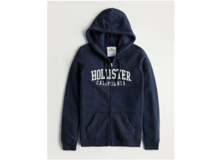 -60 % : Hollister Sweat à capuche oversize Femme – Bleu