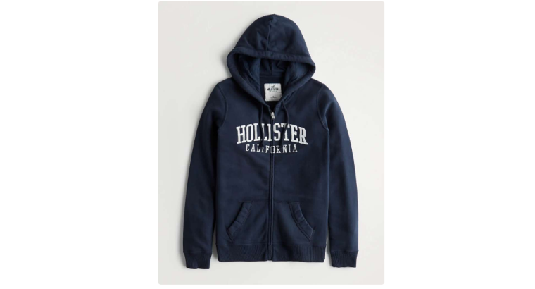 -60 % : Hollister Sweat à capuche oversize Femme – Bleu