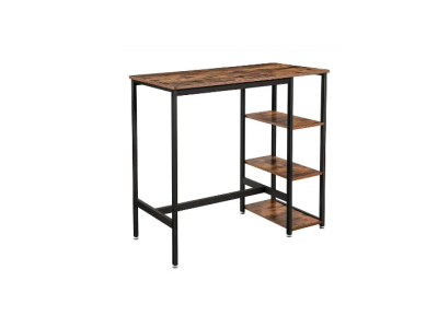 Profitez de 49 % de réduction : Vasagle – Table de bar avec étagères – 109 x 60 x 100 cm