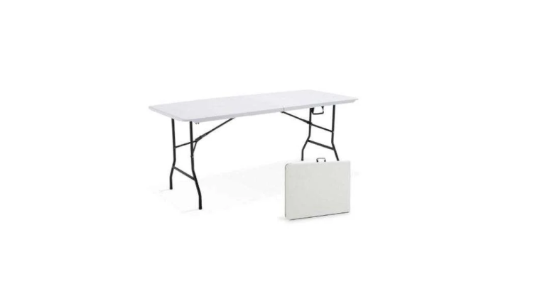 Table pliante blanche – 180 x 70 cm – multifonction