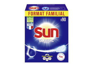 50 % de remise : Tablettes lave-vaisselle SUN classic – 90 pastilles