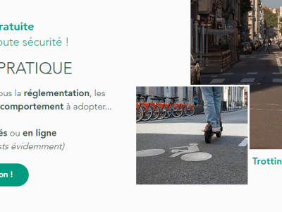 Une formation gratuite Pour circuler en toute sécurité :Trottinettes électriques et VAE