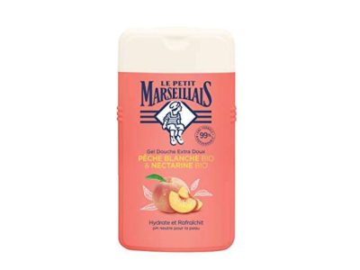 Le Petit Marseillais – Gel douche Pêche Blanche Bio &Nectarine Bio – 250 ml