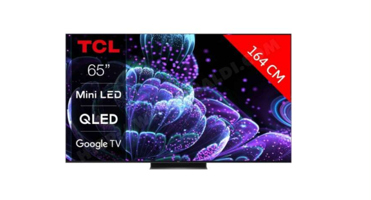 TV MINI-LED 4K TCL 65C831 65″ – 144 Hz, HDR, Dolby Vision IQ, HDMI 2.1