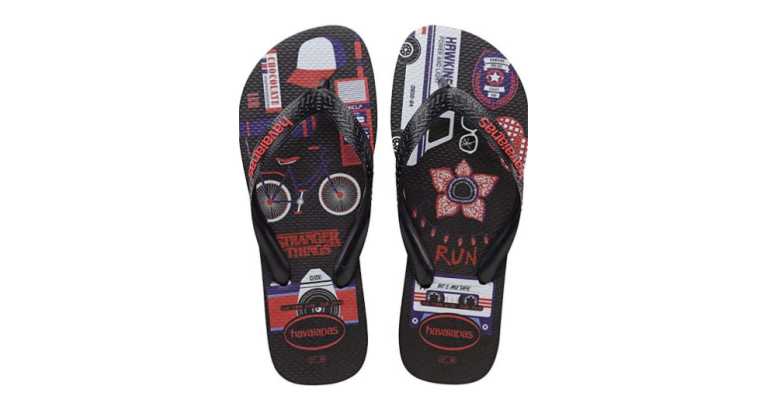 Havaianas Stranger things Tongs de plage – Noir