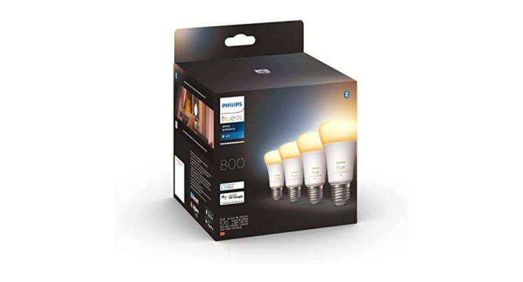 -30 % : Philips Hue White Ambiance Pack de 4 ampoules connectées – E27