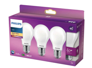 50 % de réduction : Philips – Lot de 3 ampoules LED Standard