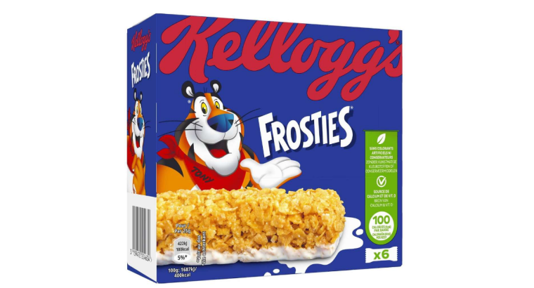 67 % : Kellogg’s Frosties Lot de 3 paquets de 6 barres de céréales – 150 g