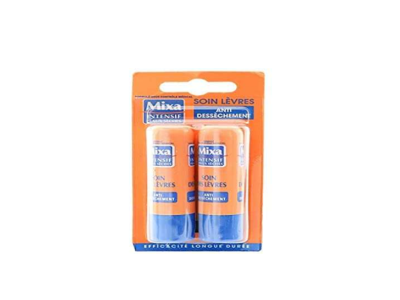 Mixa Intensif – Lot de 2 Baumes à lèvres Peaux Sèches – 4.7 ml