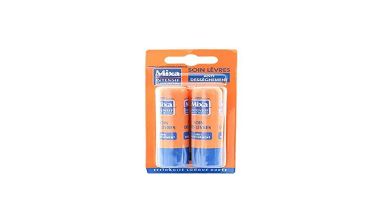 Mixa Intensif – Lot de 2 Baumes à lèvres Peaux Sèches – 4.7 ml