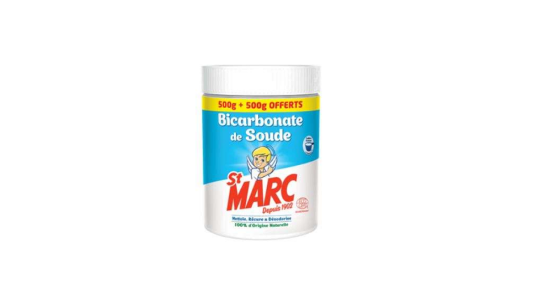 Bicarbonate de soude St Marc – 500 g + 500 g offerts