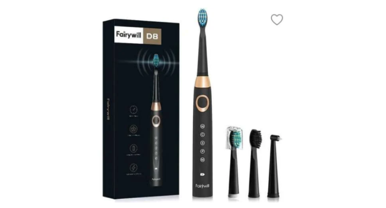 Fairywill D8 Brosse à dents électrique – Noir