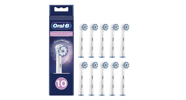 Jusqu’à -45 % : Oral-B Sensitive Clean – Lot de 10 Brossettes de Rechange